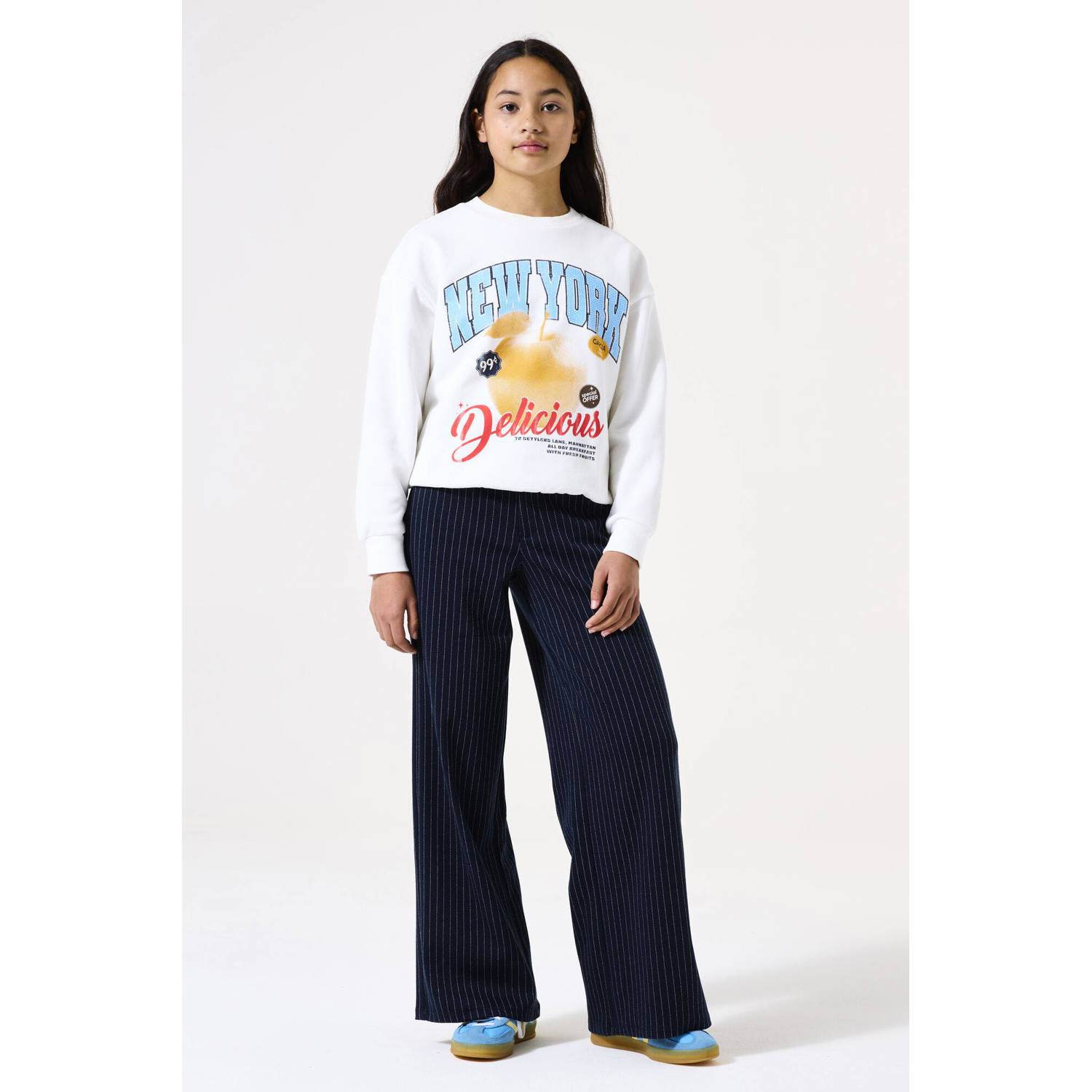 Garcia straight pantalon donkerblauw