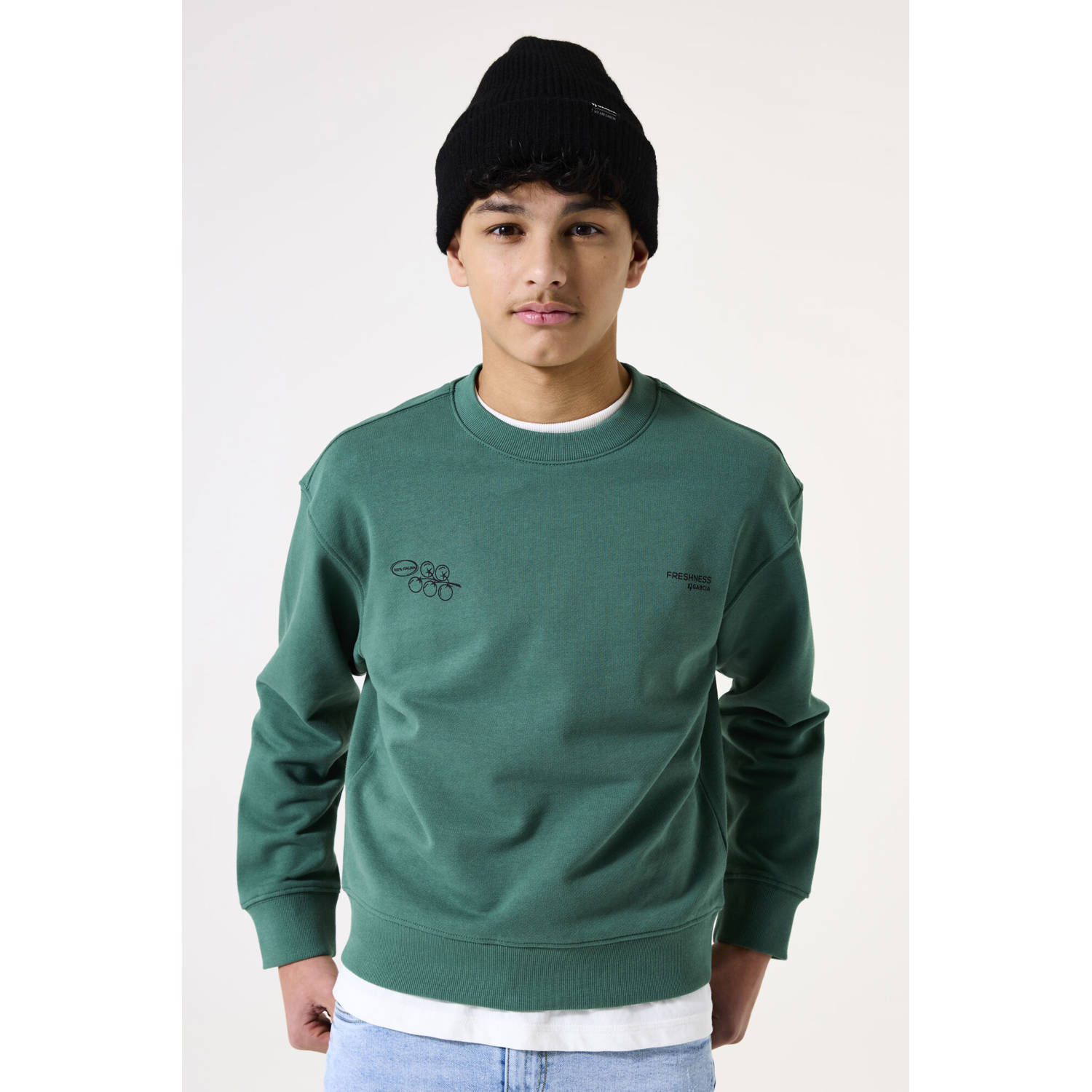 Garcia sweater donkergroen