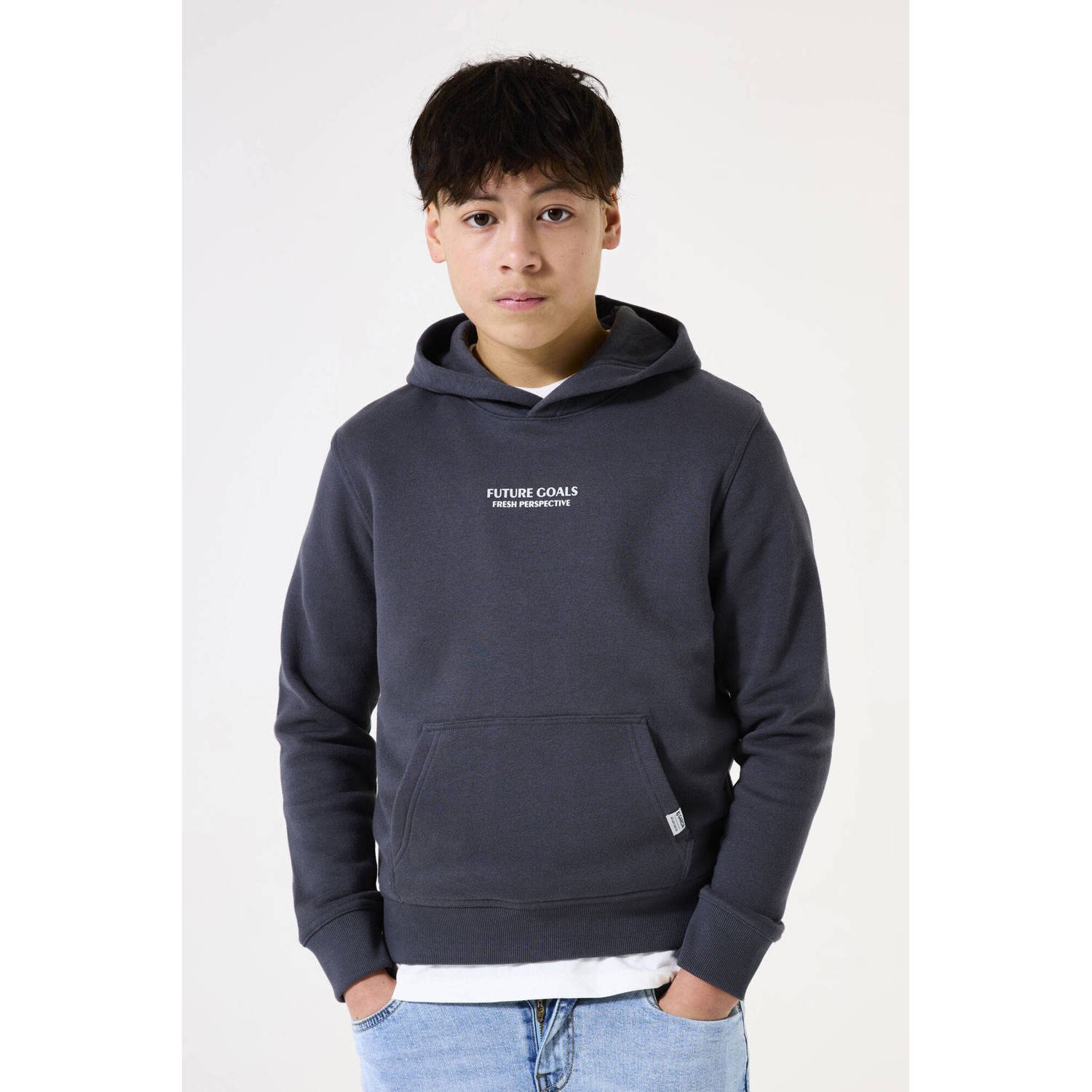 Garcia Regular fit hoodie met kangoeroezak
