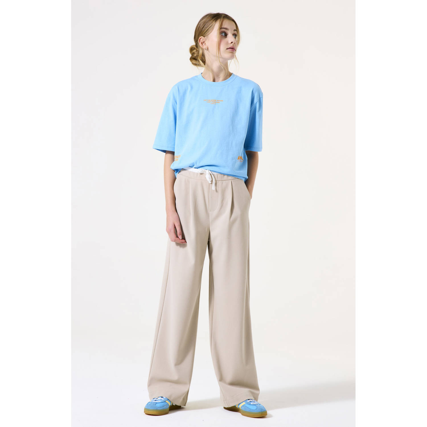 Garcia straight casual broek beige
