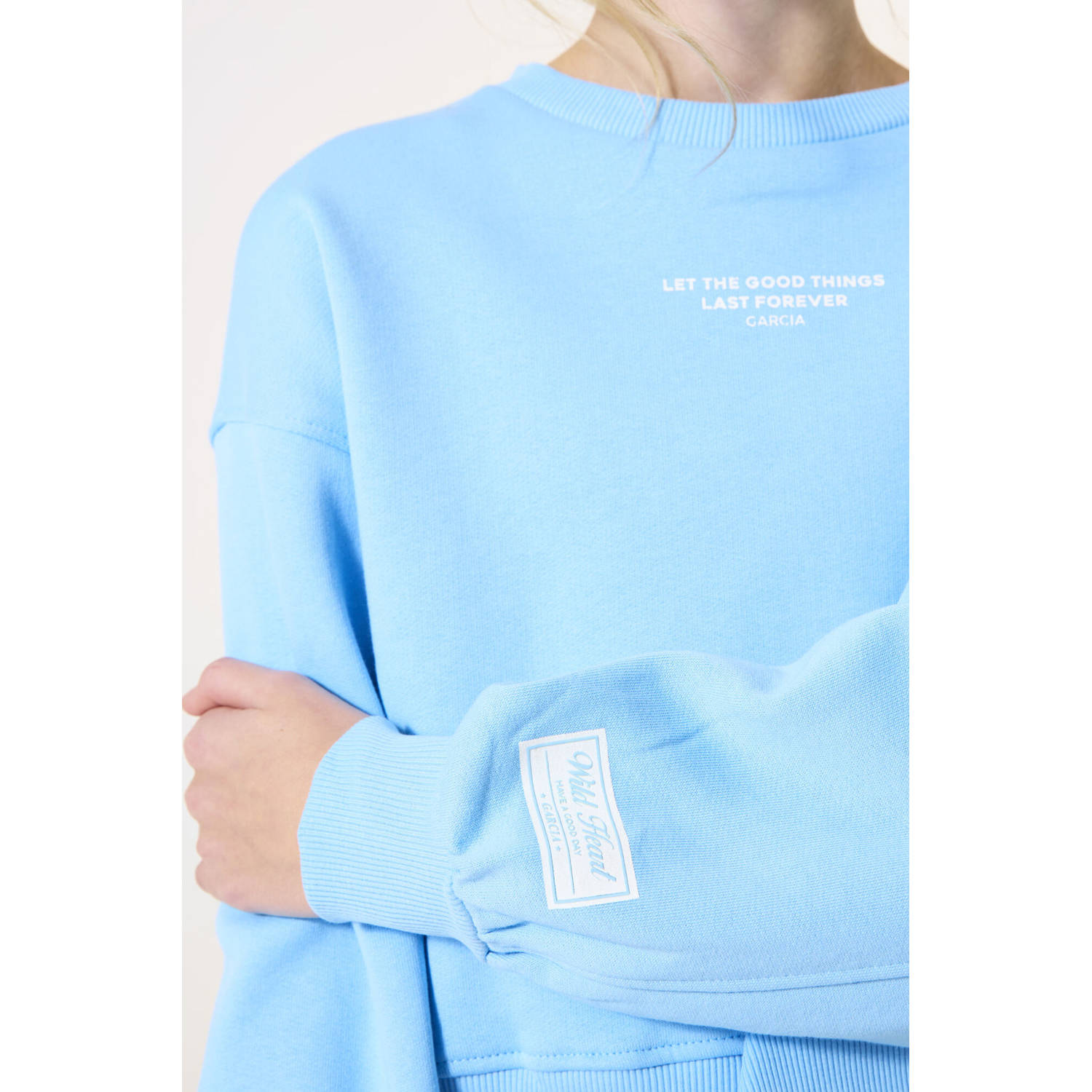 Garcia sweater lichtblauw