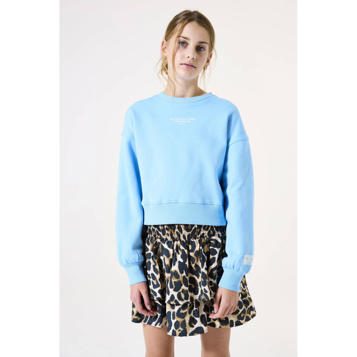 Garcia sweater lichtblauw