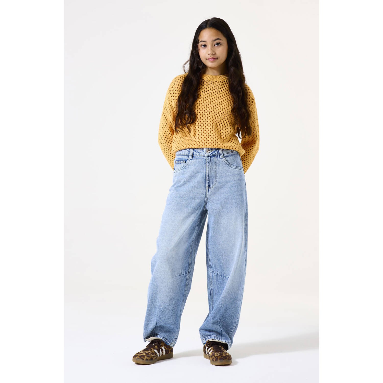 Garcia barrel loose fit jeans light blue denim