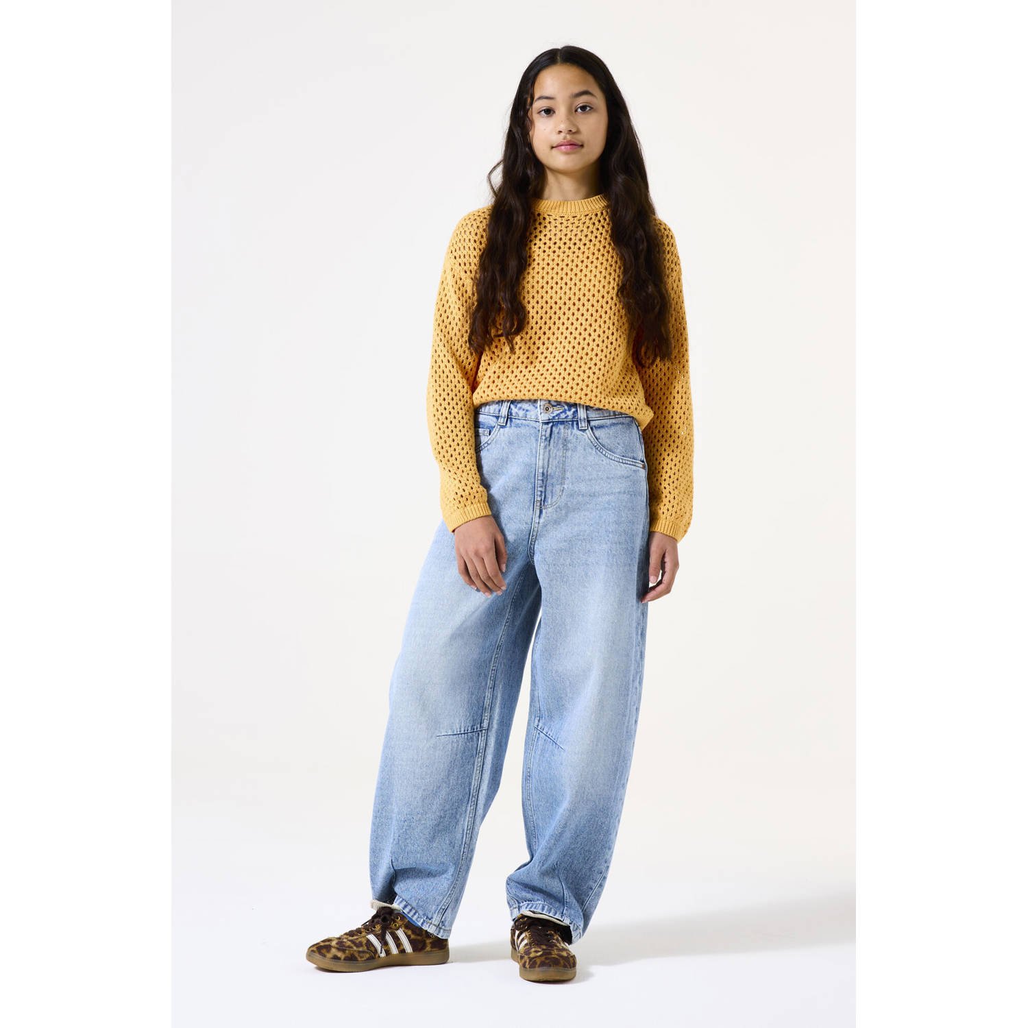 Garcia barrel loose fit jeans light blue denim