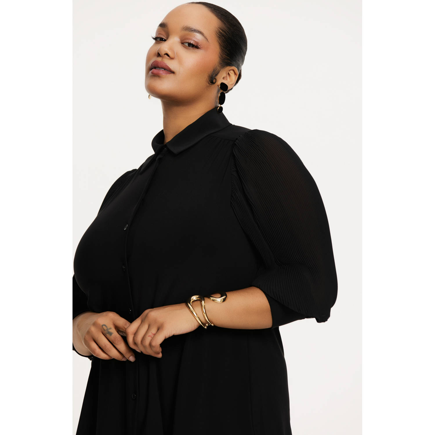 YOEK Lovers Collection blouse zwart