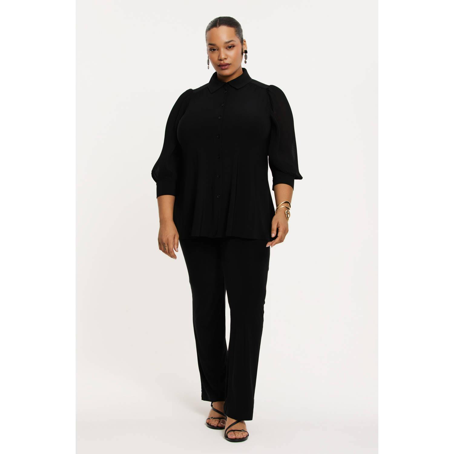YOEK Lovers Collection blouse zwart