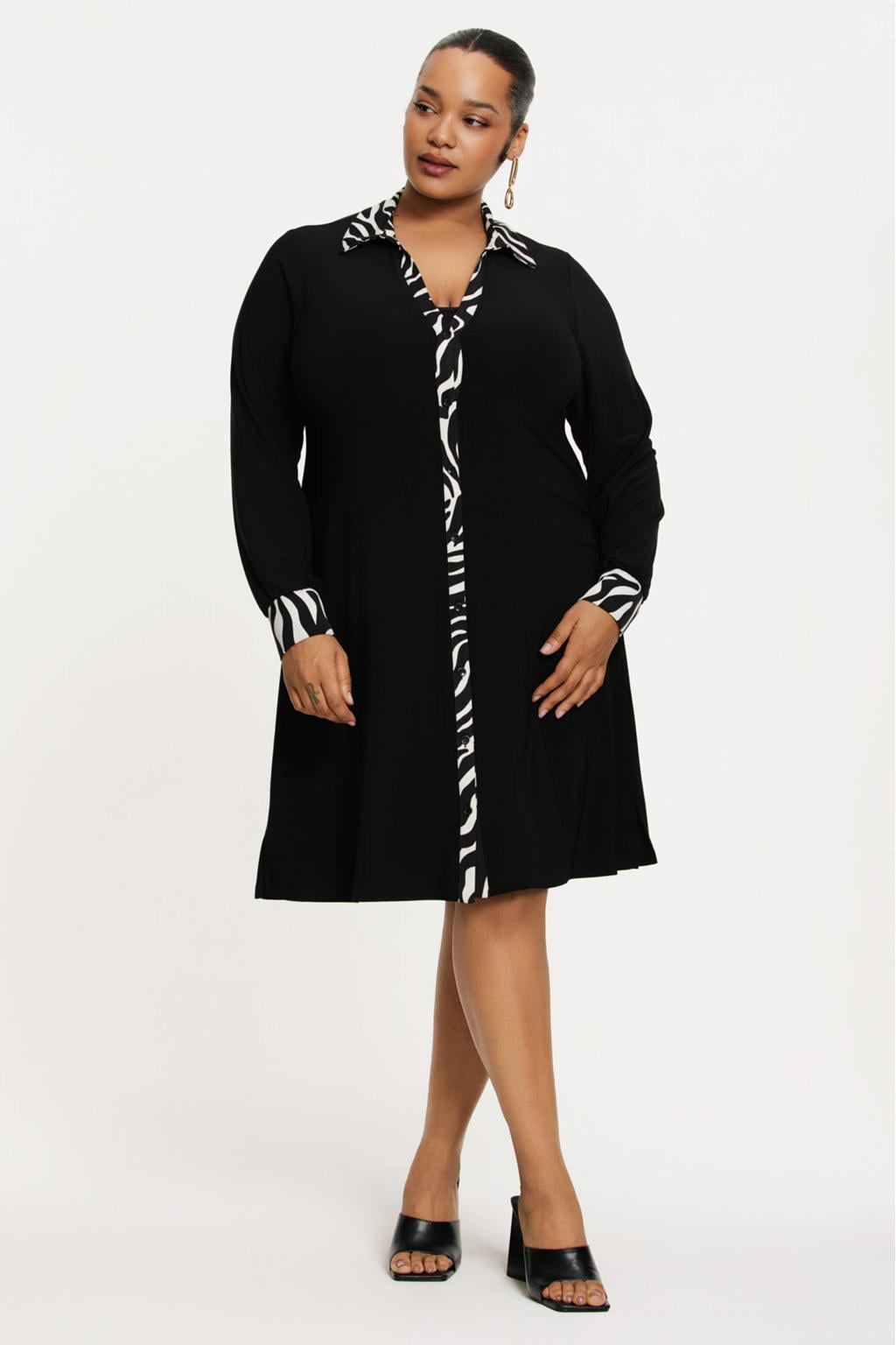 YOEK Lovers Collection A-lijn jurk zwart
