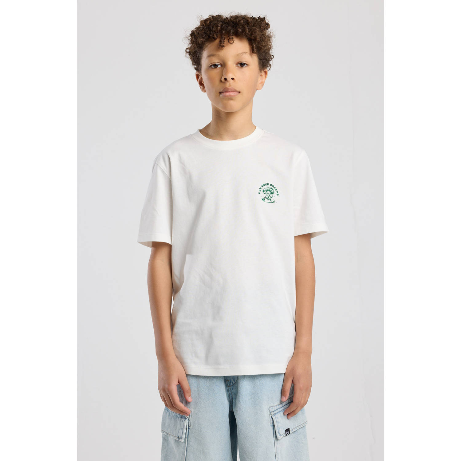 America Today T-shirt wit groen