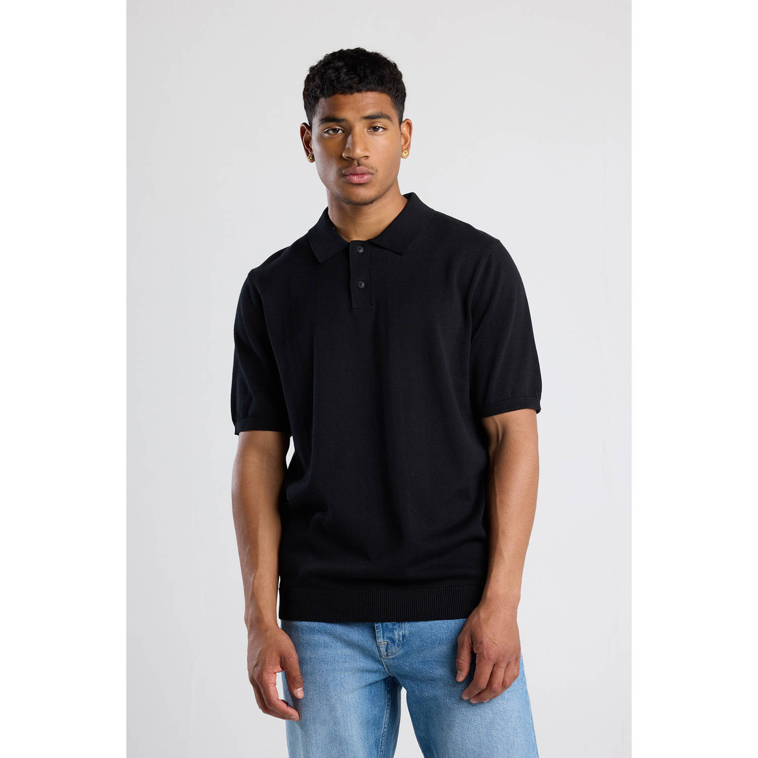 America Today regular polo zwart