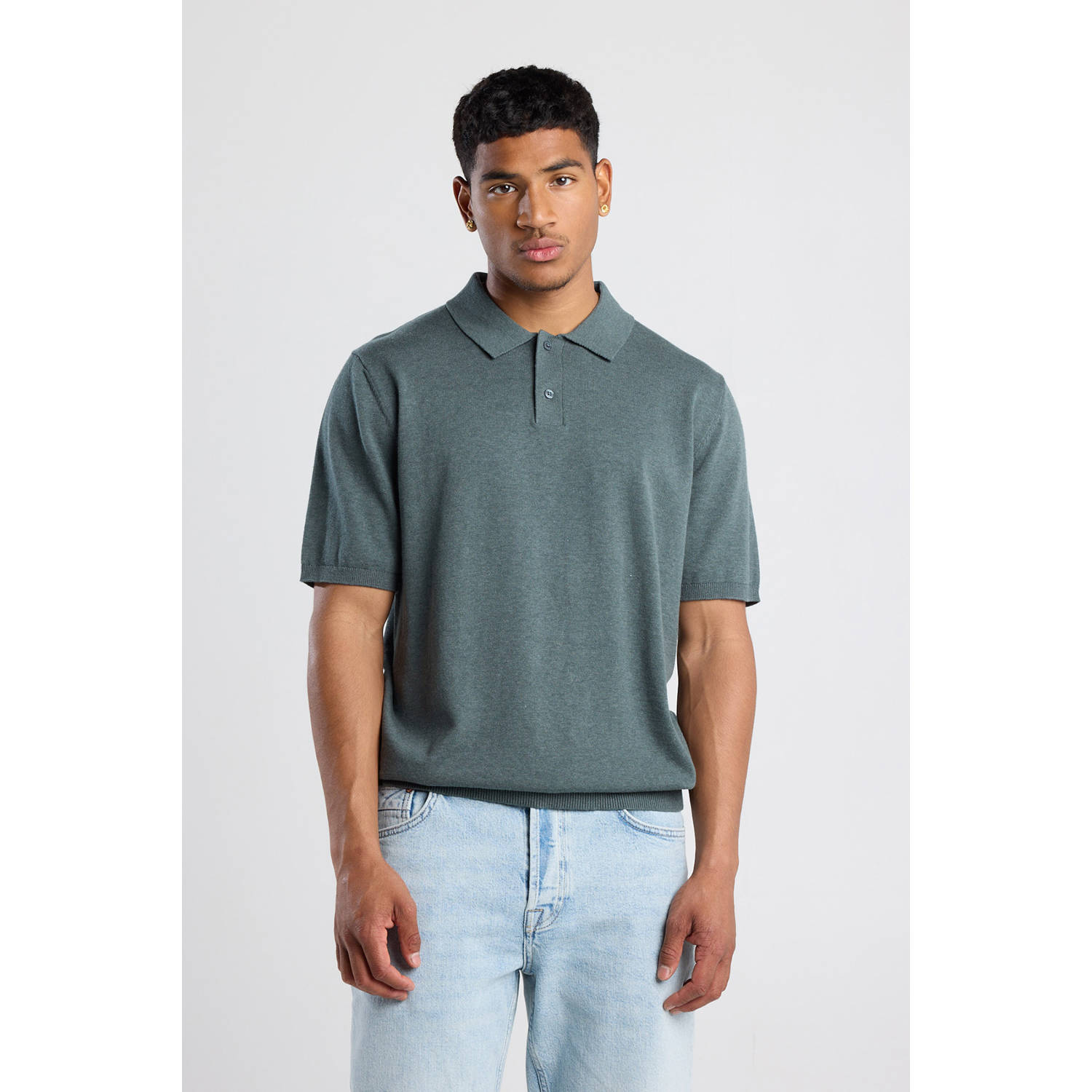 America Today regular polo blauw