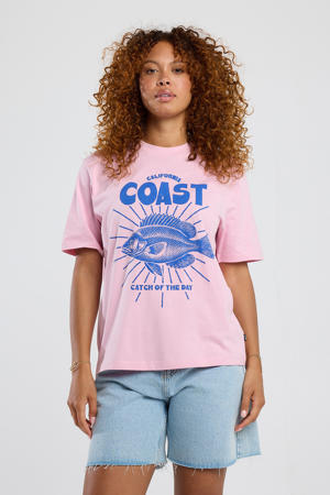 jersey T-shirt lichtroze