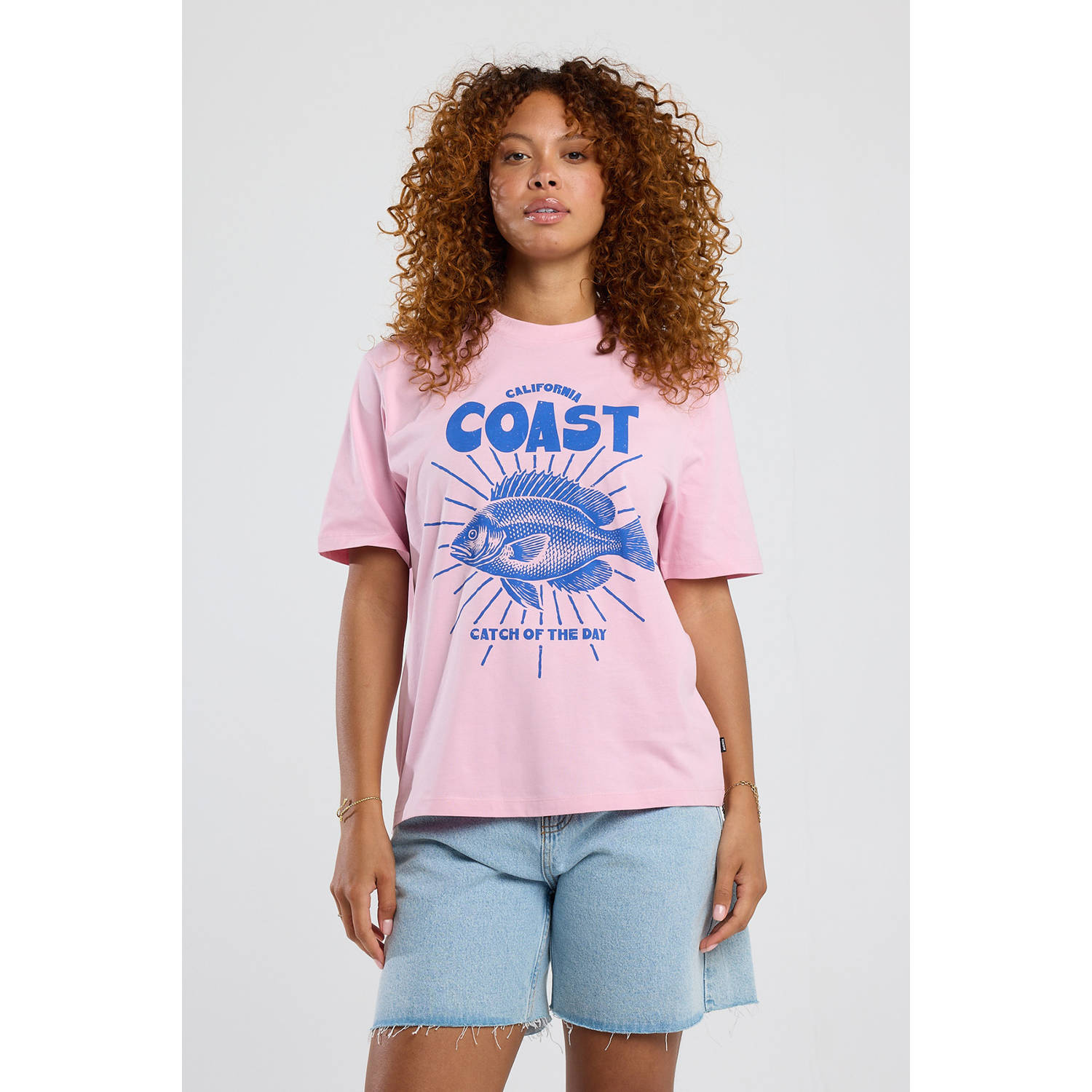 America Today jersey T-shirt lichtroze