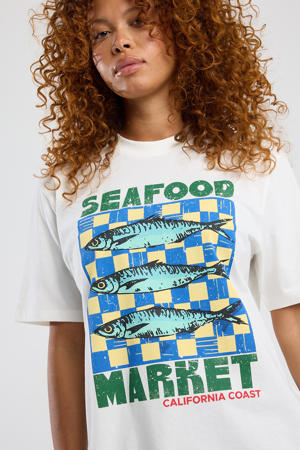 jersey T-shirt wit