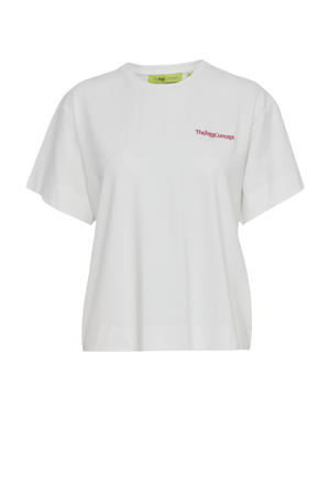 T-shirt wit/rood