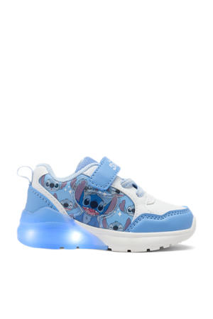 Stitch sneakers met lichtjes blauw/wit
