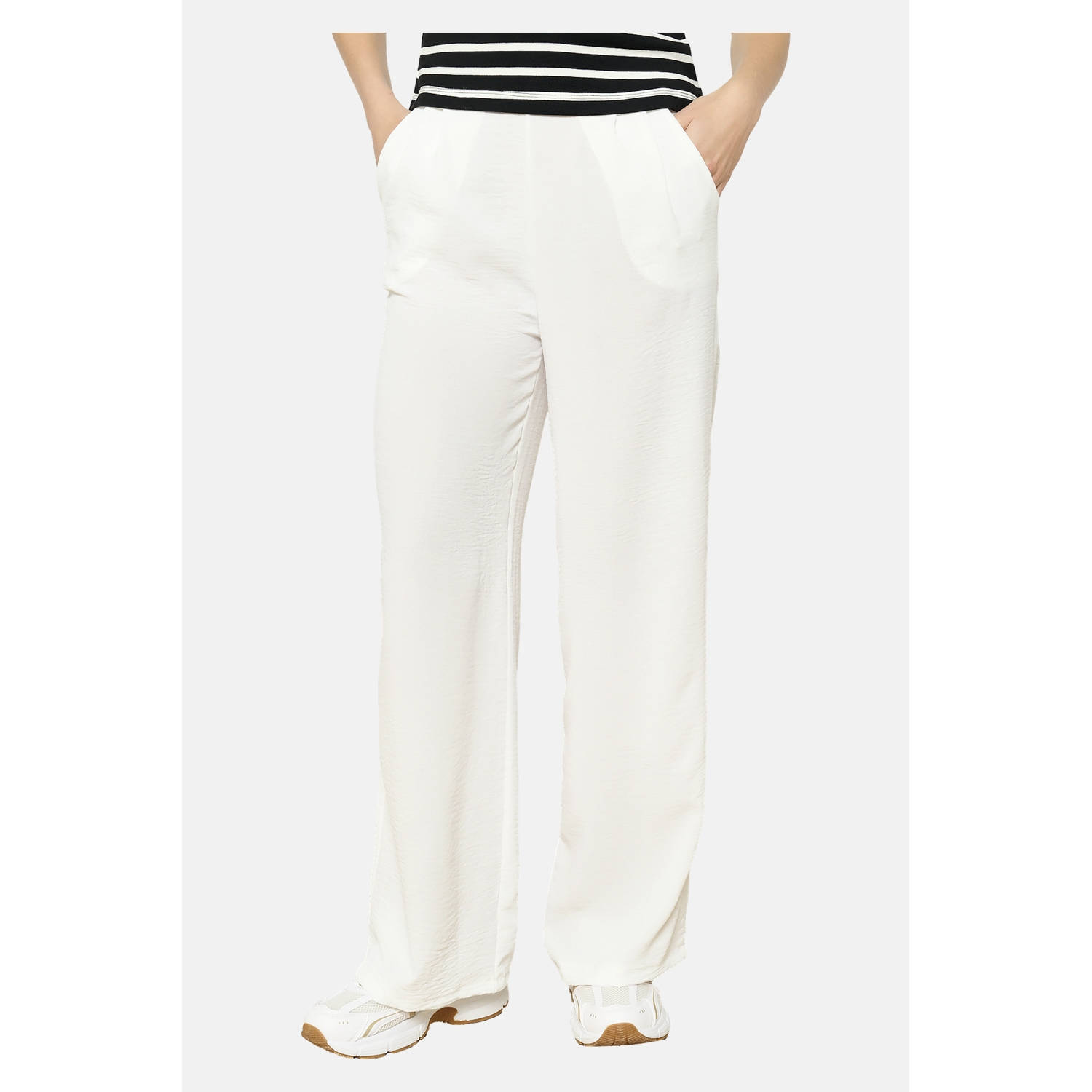 LOLALIZA wide leg regular waist casual broek