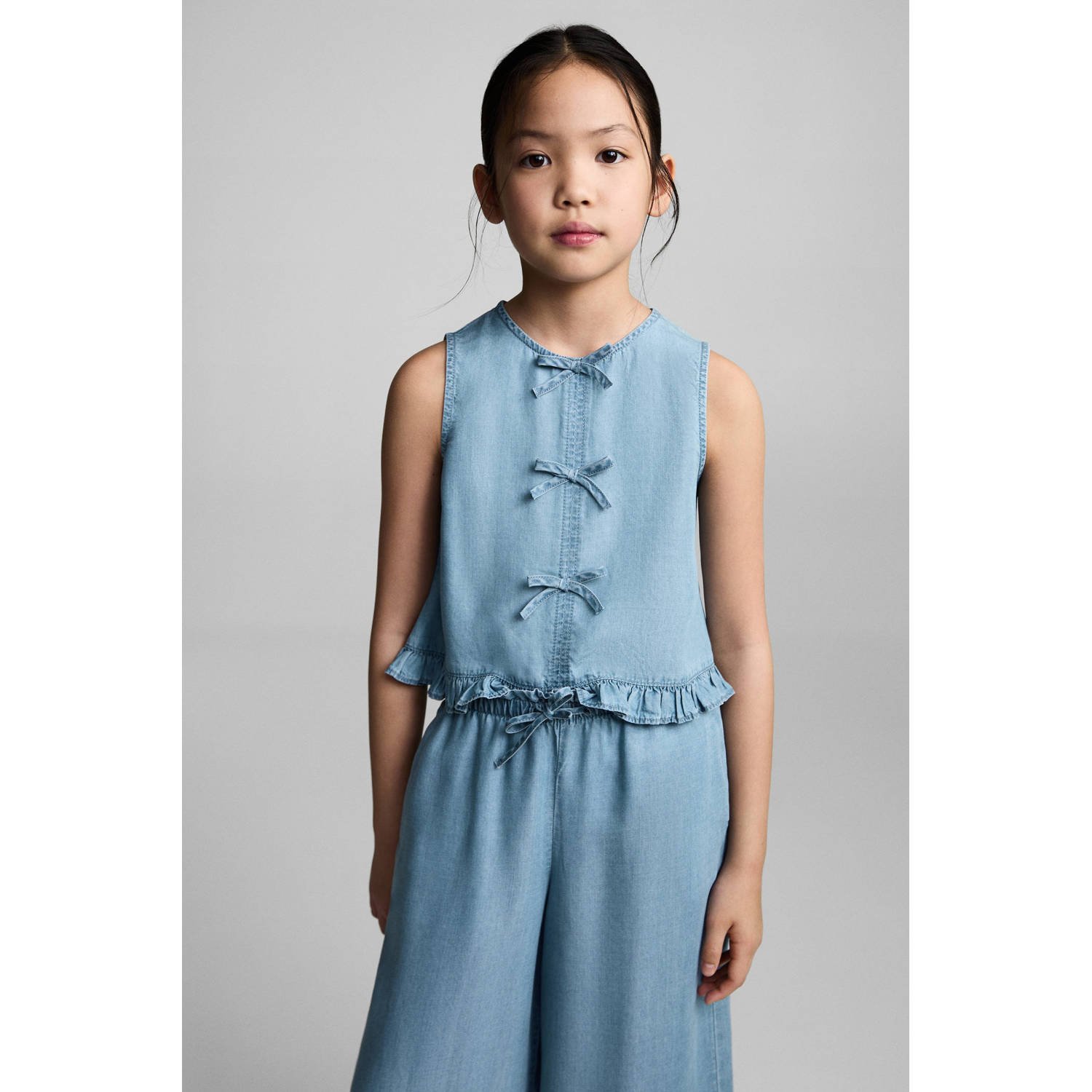 Mango Kids casual broek blauw