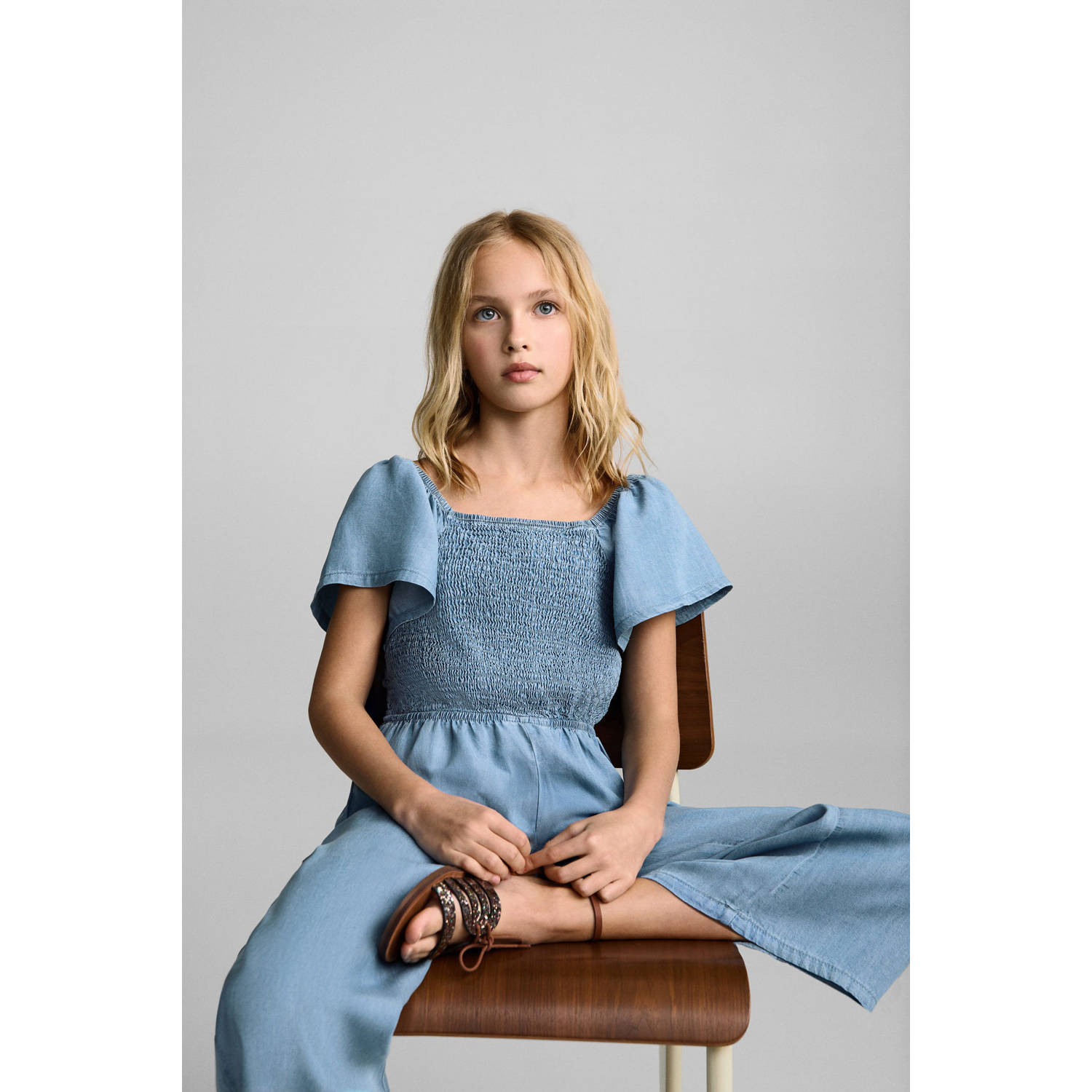 Mango Kids jumpsuit blauw