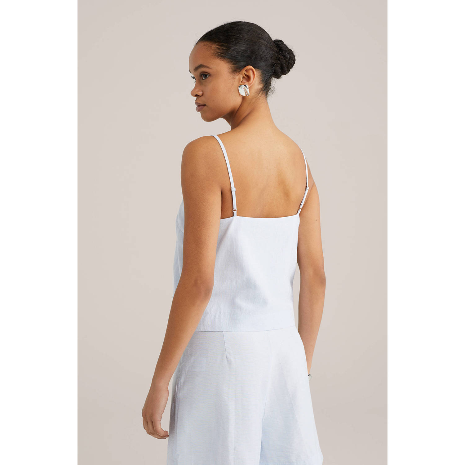WE Fashion top lichtblauw