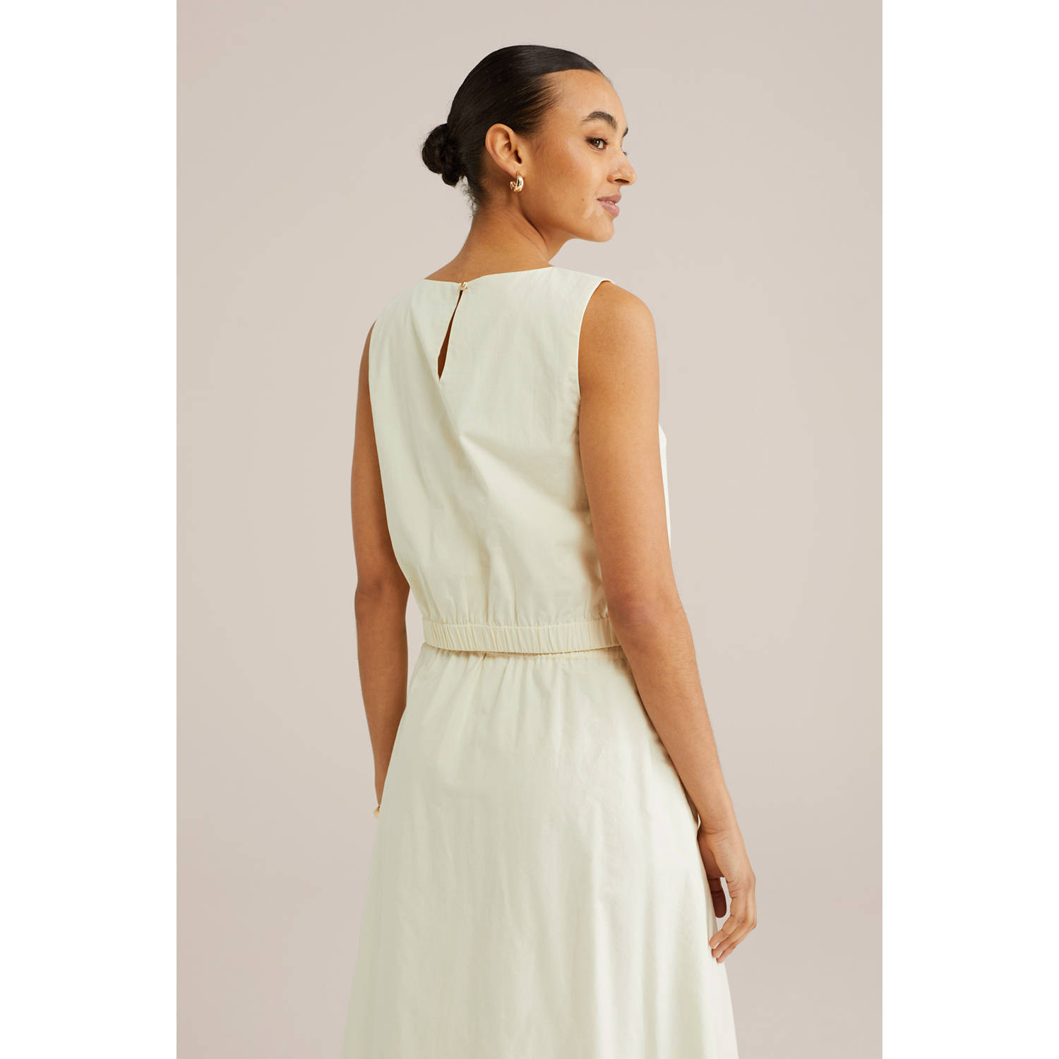 WE Fashion cropped top lichtgeel