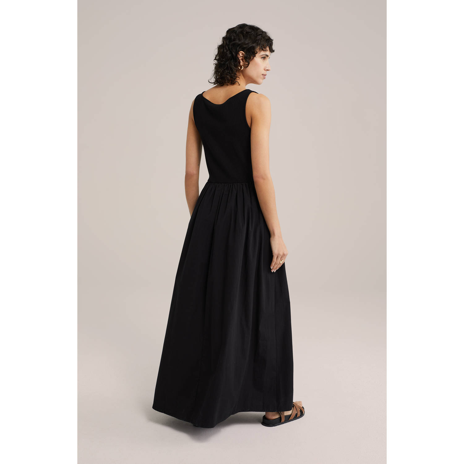 WE Fashion maxi jurk zwart