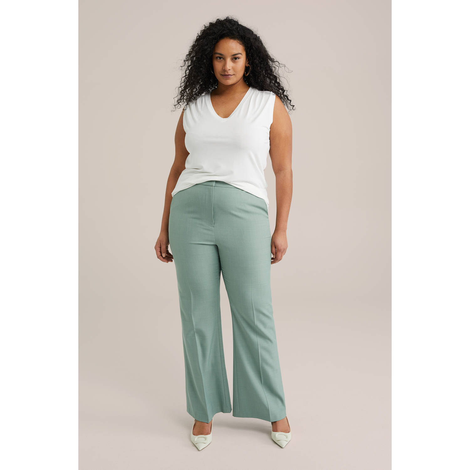 WE Fashion Curve top wit