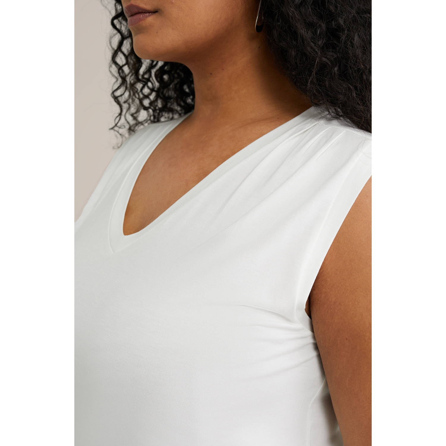 WE Fashion Curve top wit