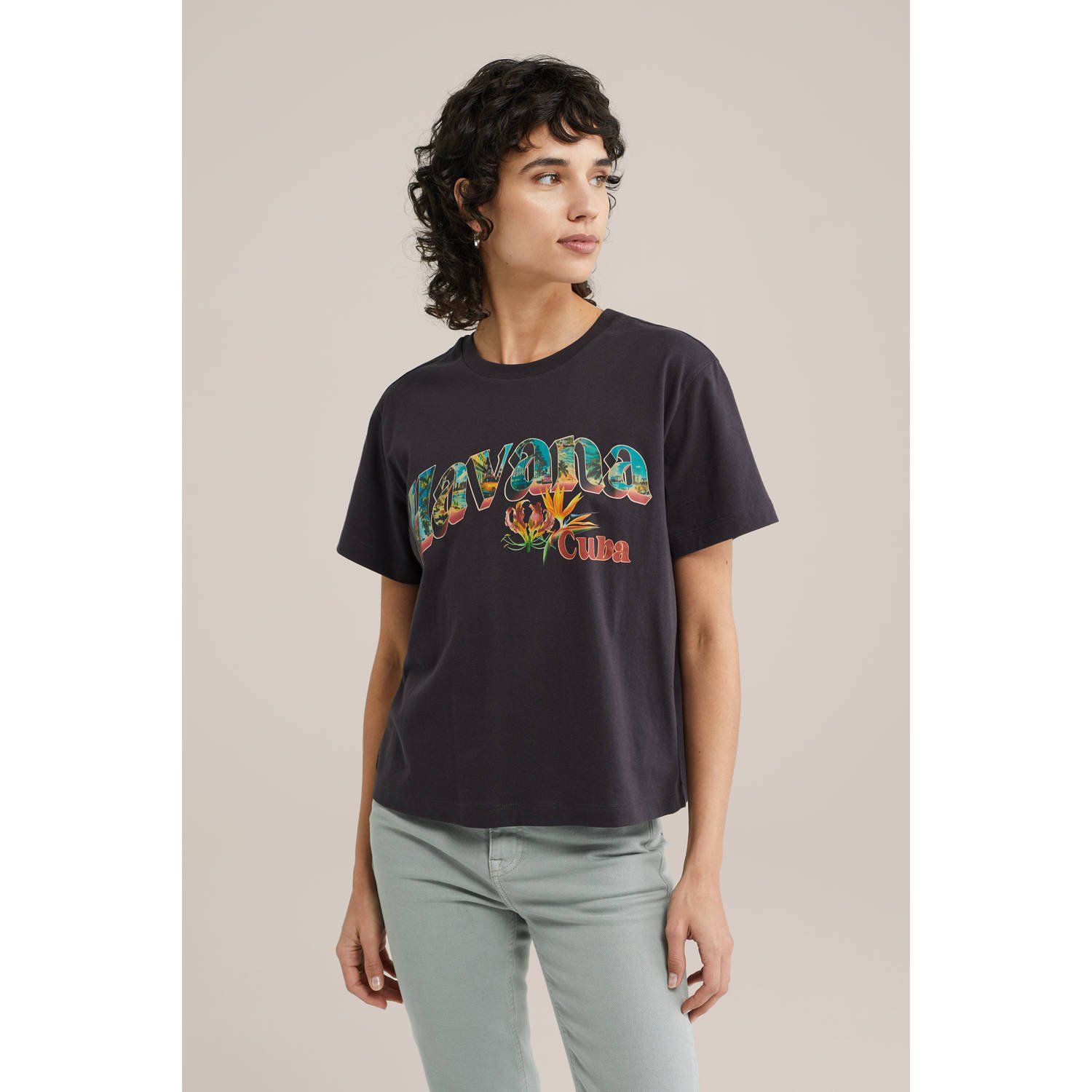 WE Fashion T-shirt antraciet