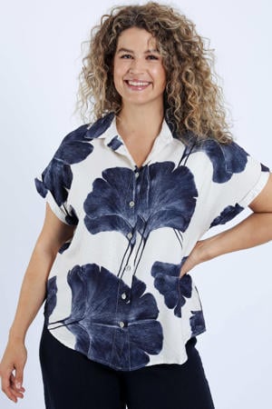 blouse blauw