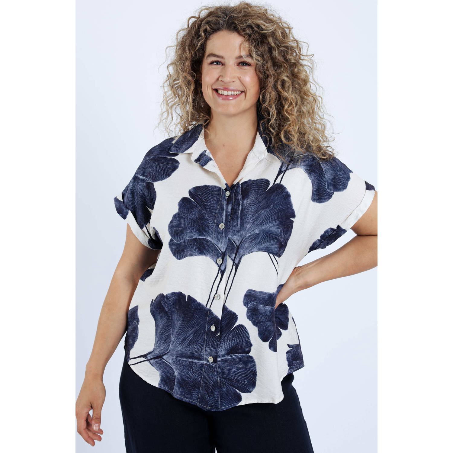 Paprika blouse blauw