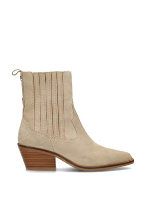 Indie  suède cowboylaarzen beige