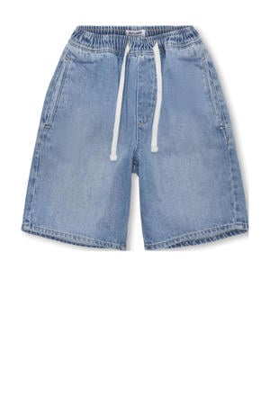 denim straight short light blue denim