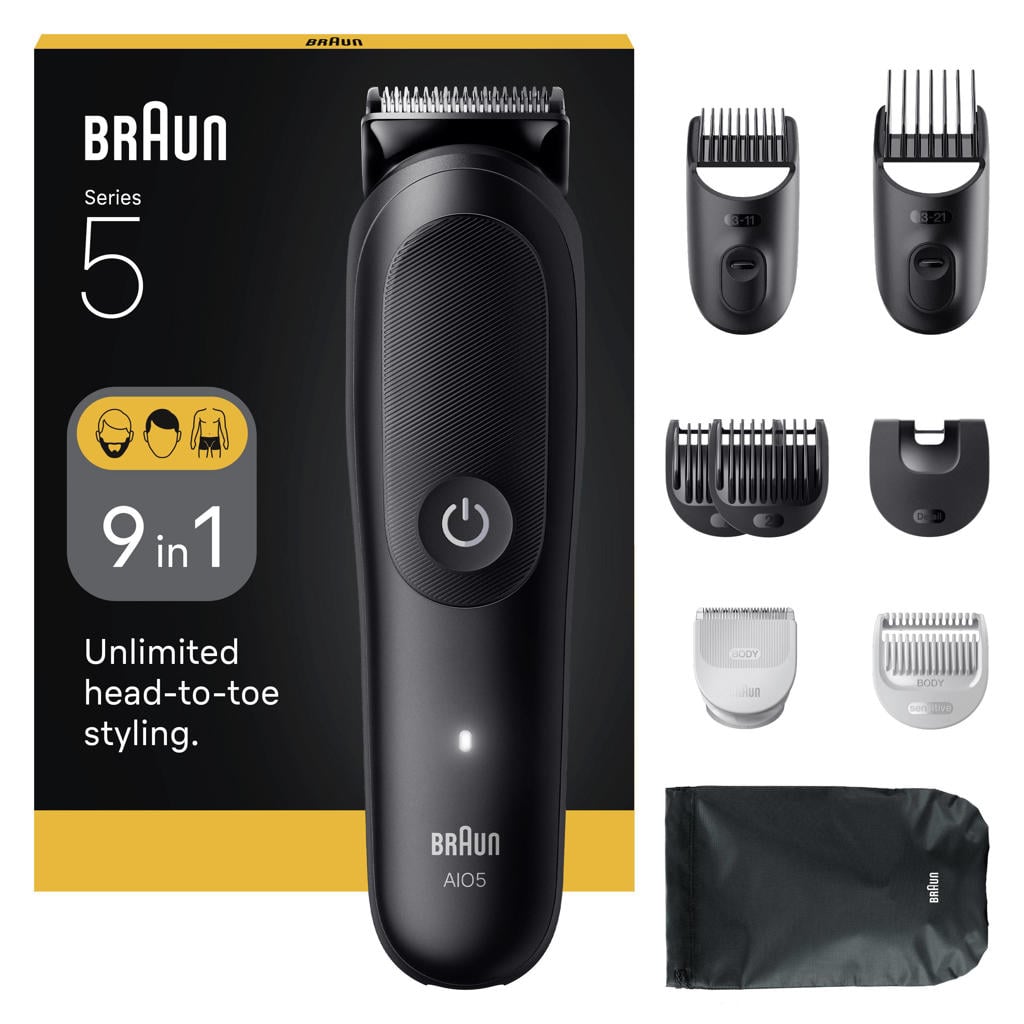 Braun Series 5 9in1 - all-in-one - AIO5540 - baardtrimmer, tondeuse, lichaamstrimmer