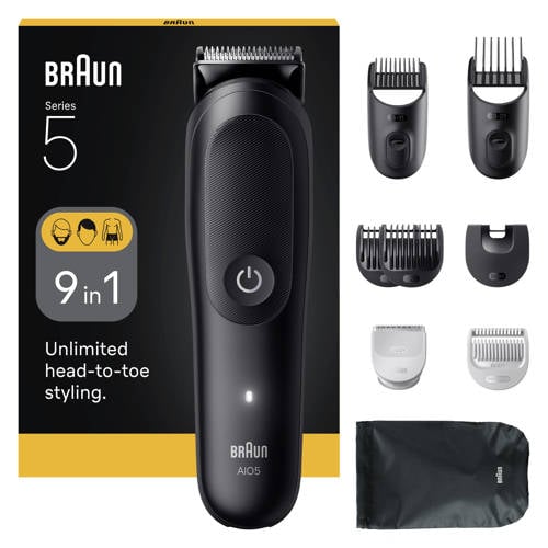 Braun Series 5 9in1 - all-in-one - AIO5540 - baardtrimmer, tondeuse, lichaamstrimmer