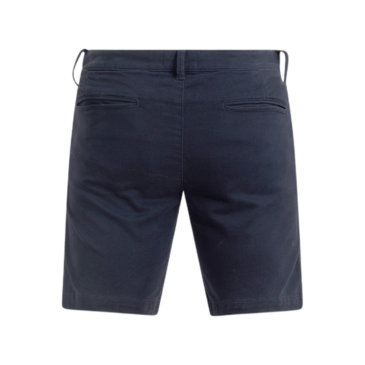 Shoeby slim chino short donkerblauw