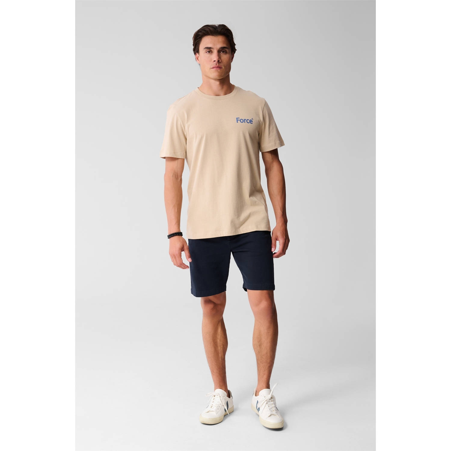 Shoeby slim chino short donkerblauw