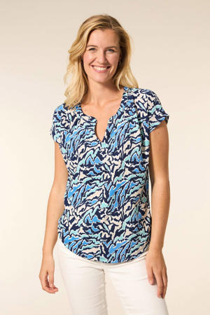 blousetop blauw