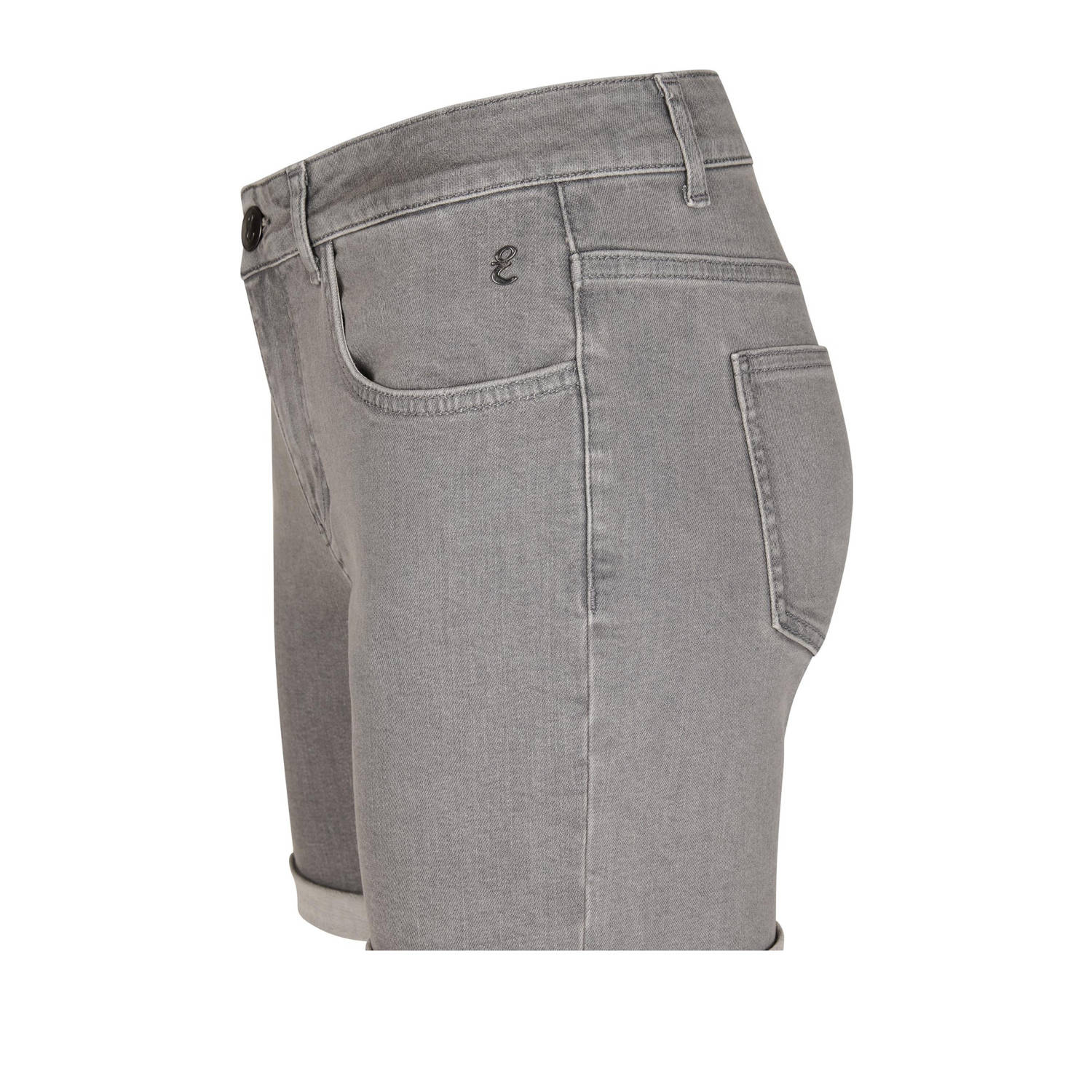 Miss Etam regular waist denim short grey denim