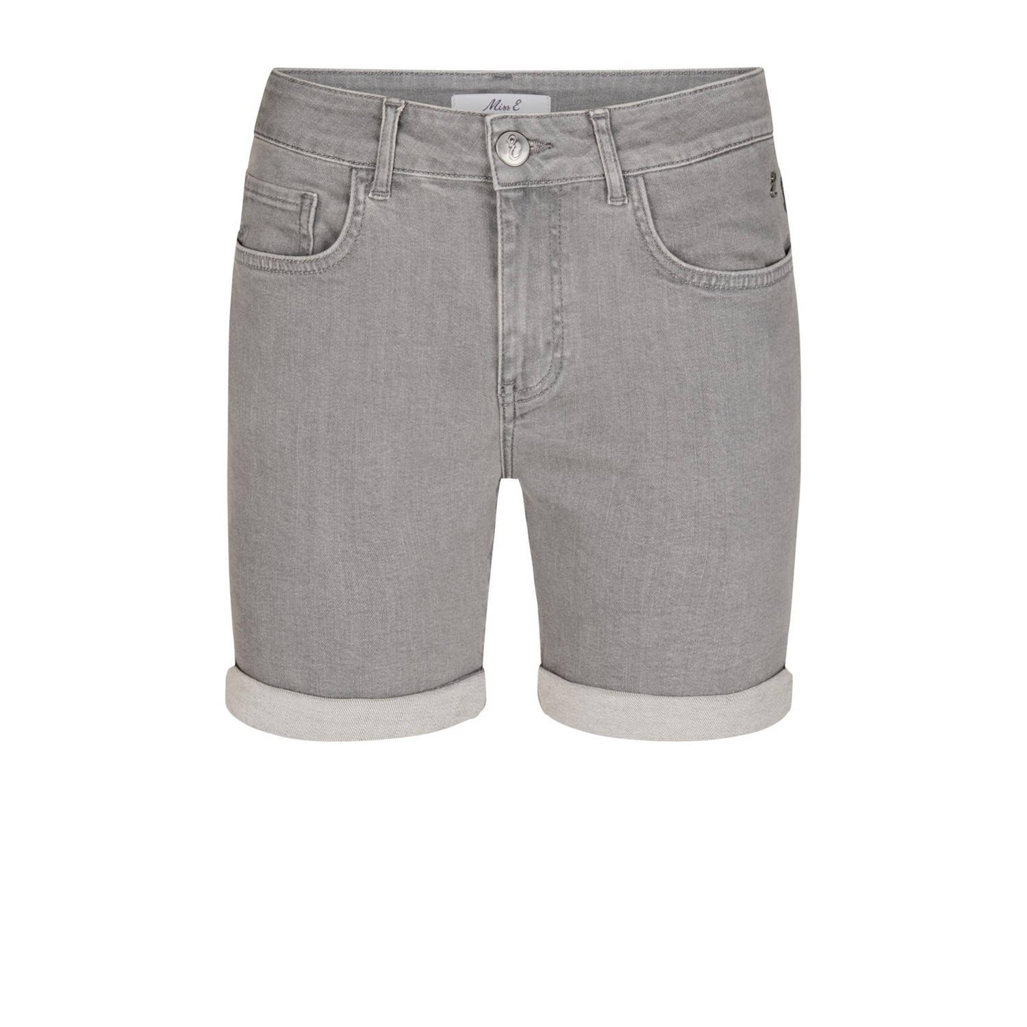 Miss Etam regular waist denim short grey denim