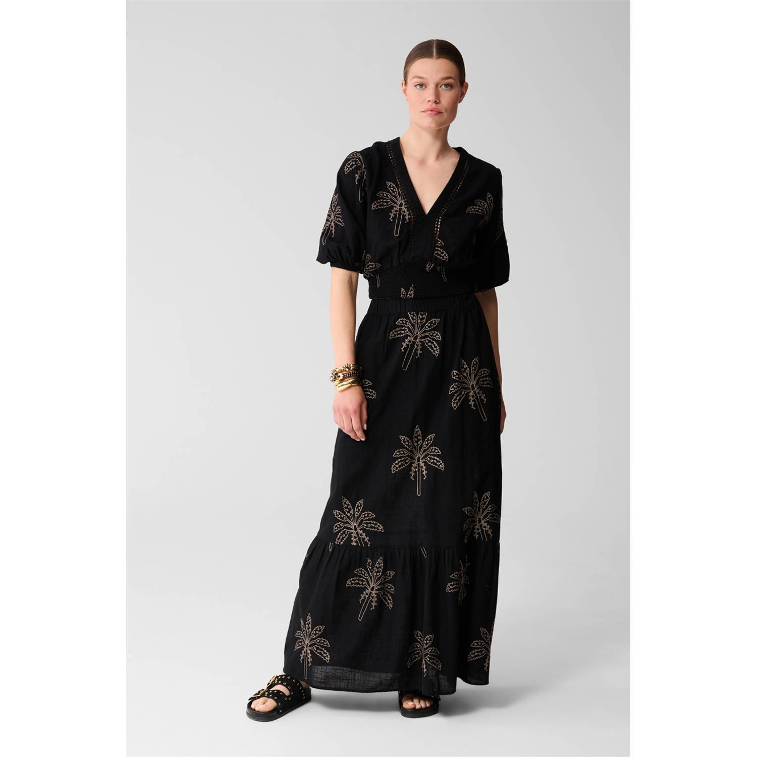 Shoeby maxi rok zwart