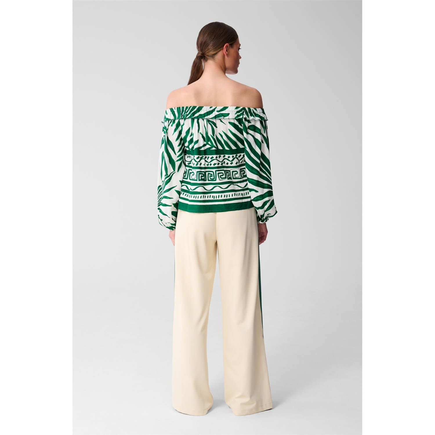 Shoeby off shoulder top groen