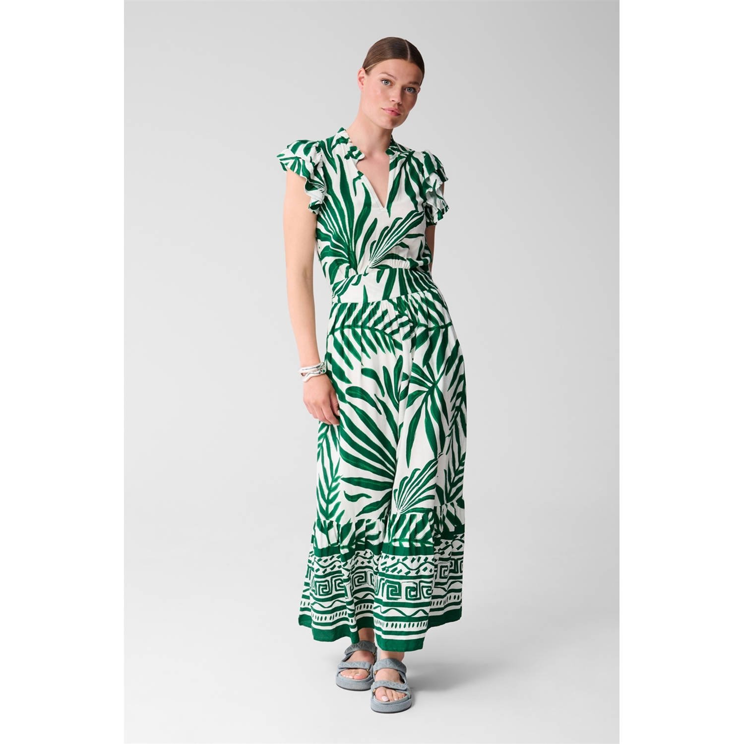 Shoeby zomerjurk groen