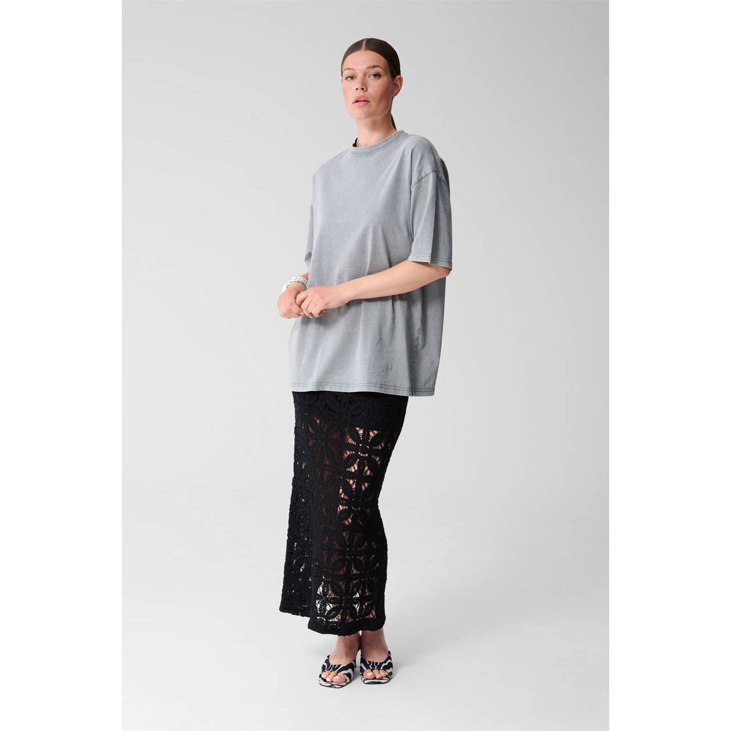 Shoeby maxi rok zwart