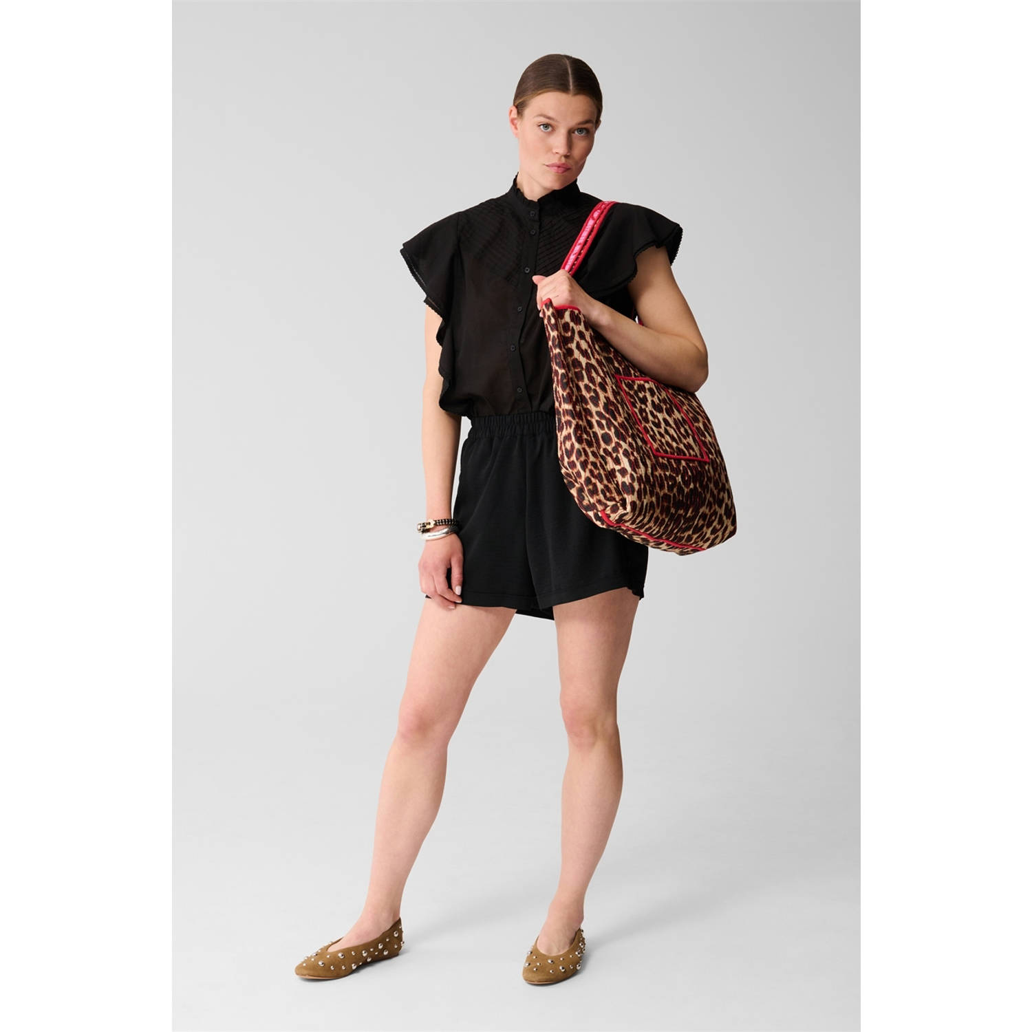 Shoeby regular high waist casual short zwart