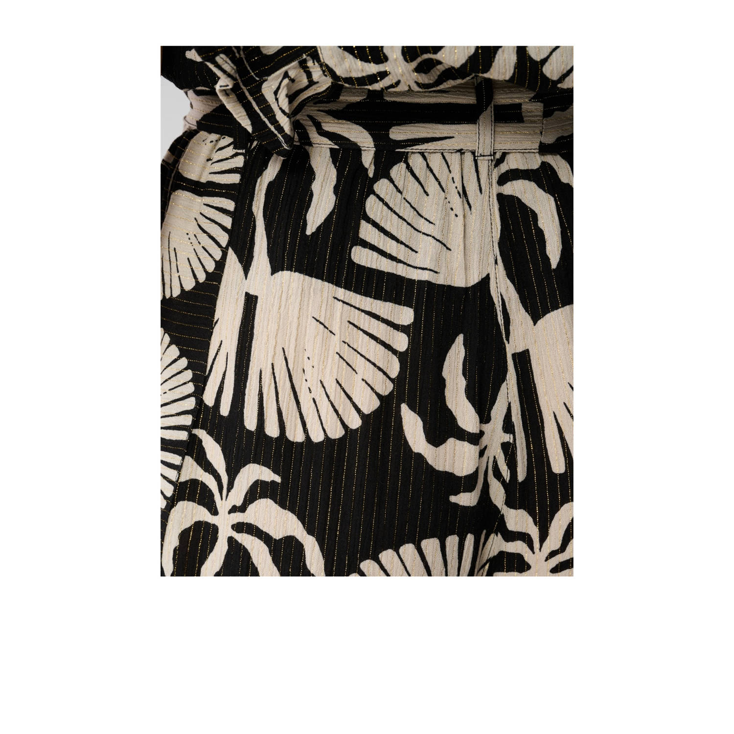 Shoeby high waist casual short zwart met lurex