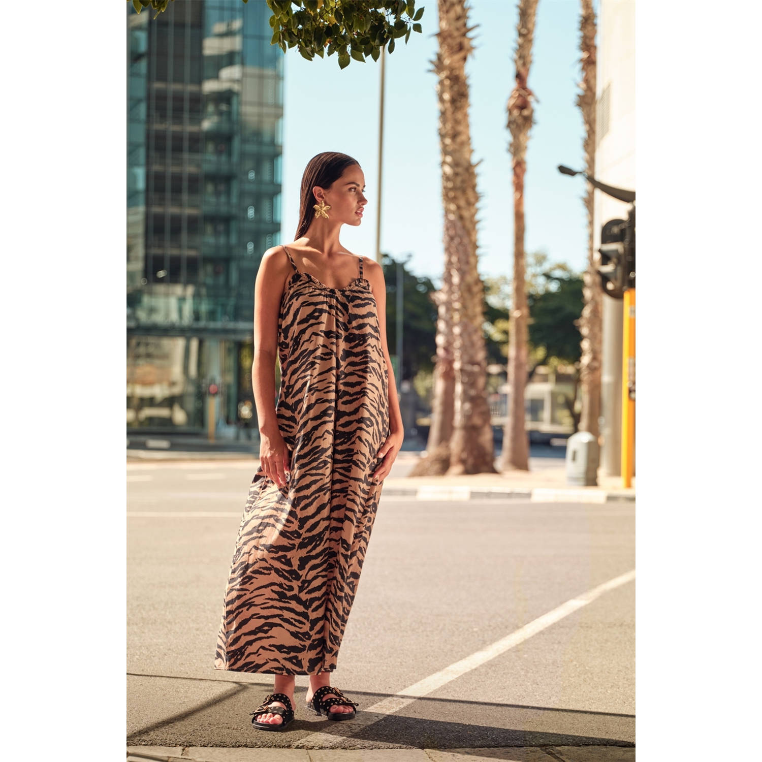 Shoeby zomerjurk bruin