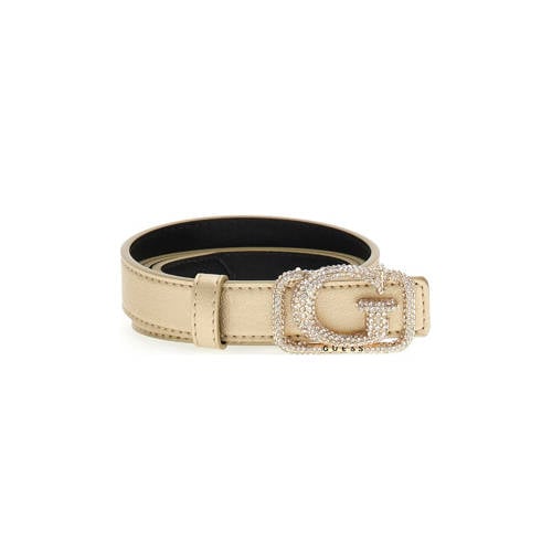 GUESS reversible riem Zalina goudkleurig afbeelding