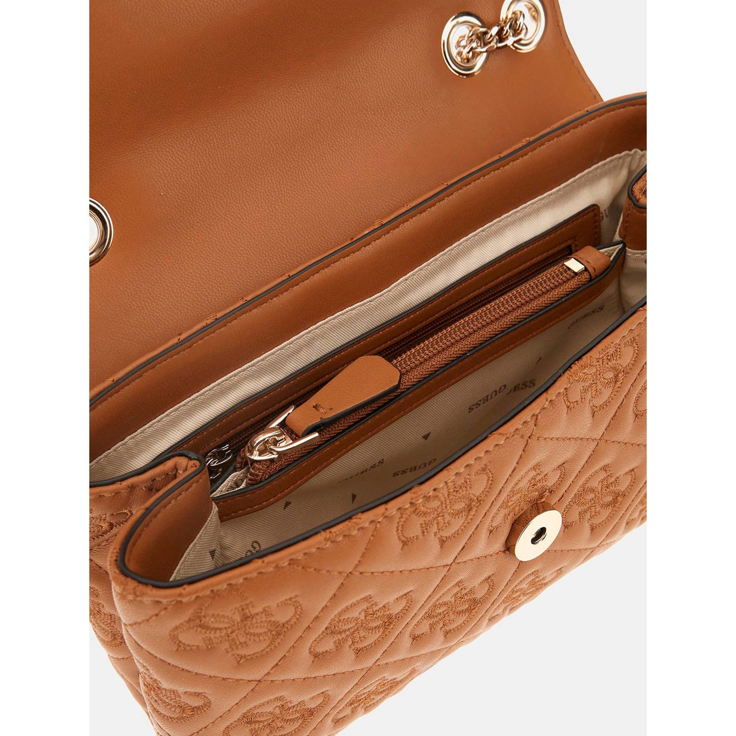 GUESS crossbody tas Adelasia cognac
