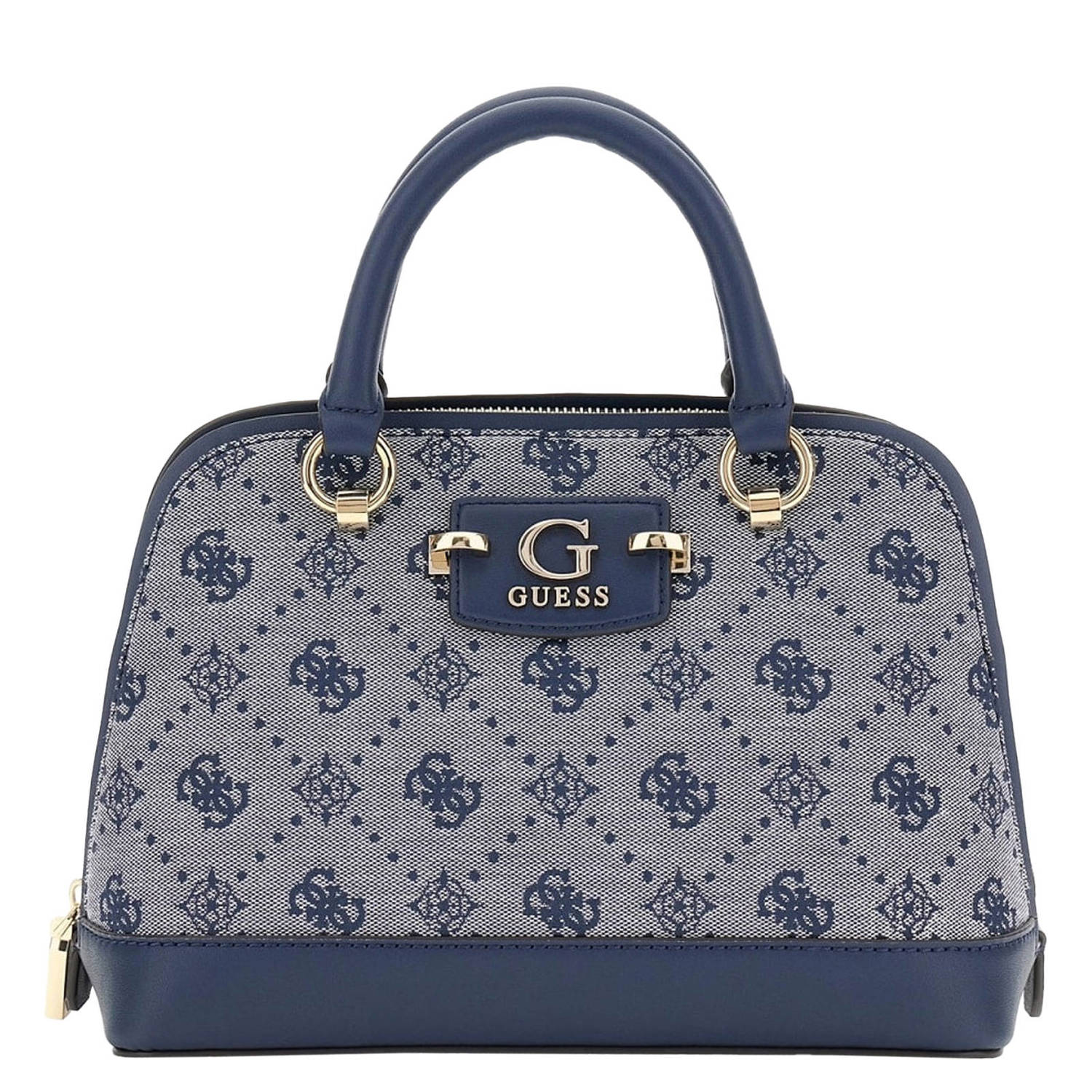 GUESS mini handtas Neda met logoprint donkerblauw