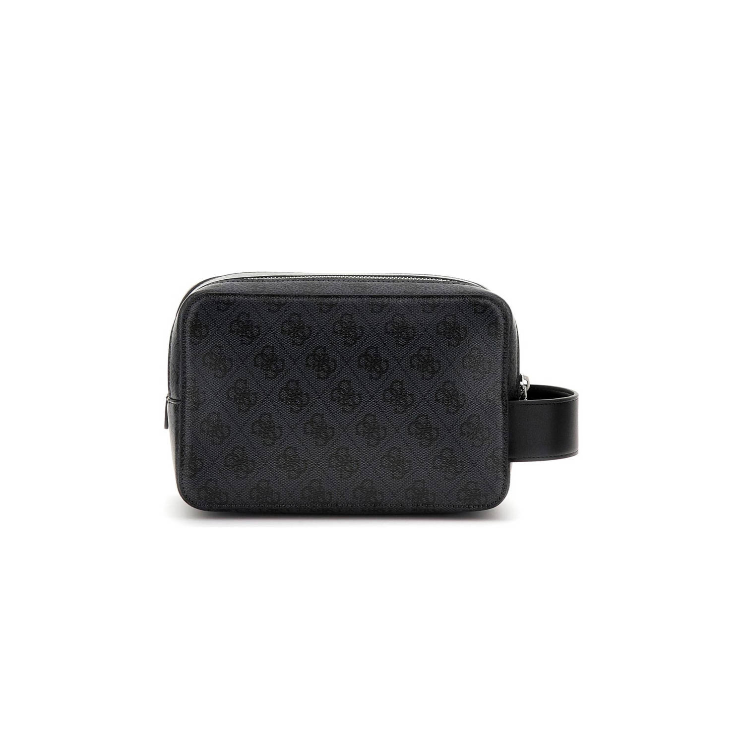 GUESS toilettas Milano met logoprint antraciet